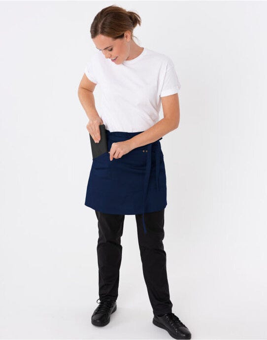 Dennys DE115 Le Chef Prep Utility Apron - Navy