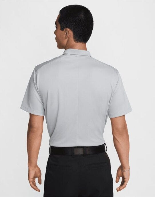 Nike DH0822 Dri-FIT Victory Solid Polo (LC) - Wolf Grey/White