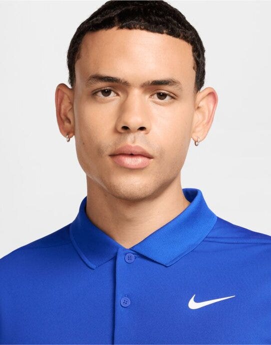 Nike DH0822 Dri-FIT Victory Solid Polo (LC) - Game Royal/White