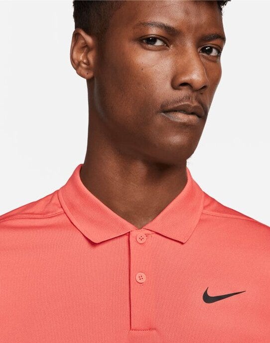 Nike DH0845 Dri-FIT Victory Colourblock Polo - Magic Ember/Arctic Orange/Black