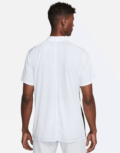 Nike DH0845 Dri-FIT Victory Colourblock Polo - White/Black/Arctic Orange