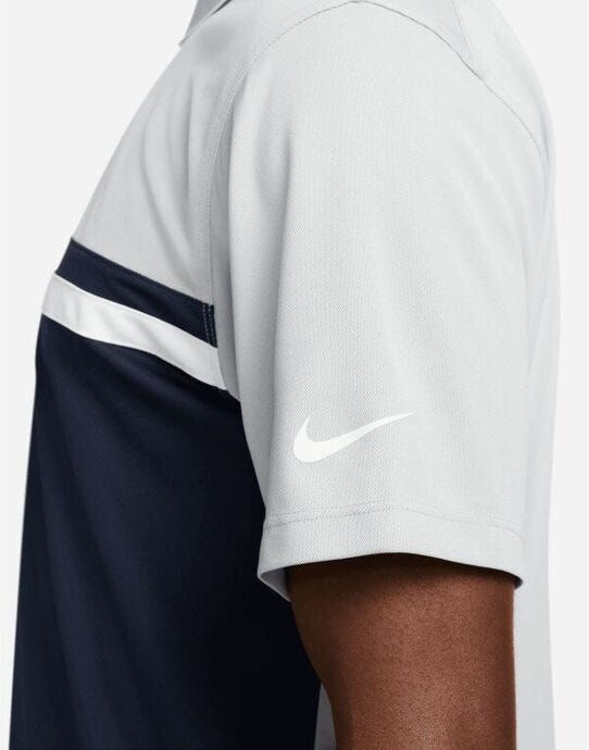 Nike DH0849 Victory Colourblock Polo - Light Smoke Grey/ Obsidian
