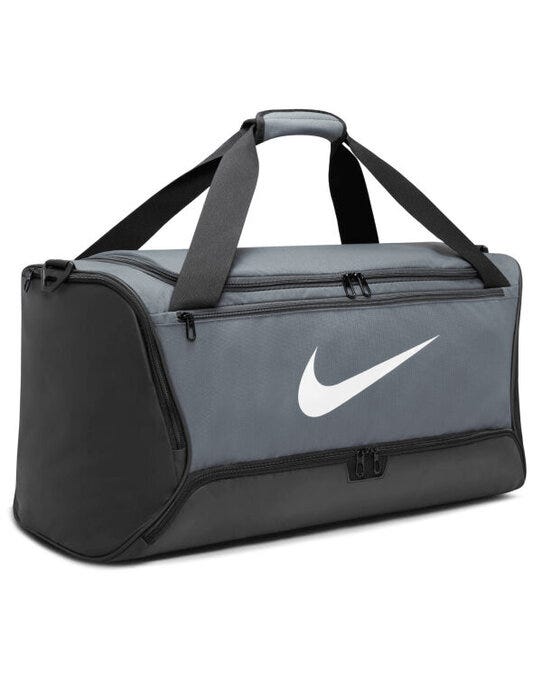 Nike DH7710 Brasilia Training Duffle Bag (60L) - Iron Grey/ Black/ White