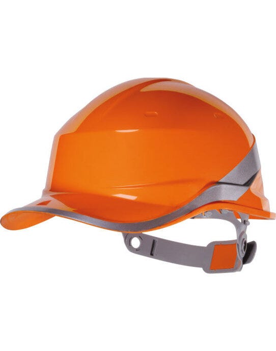 Delta Plus DIAMOND Hi-Vis Baseball Safety Helmet - Orange
