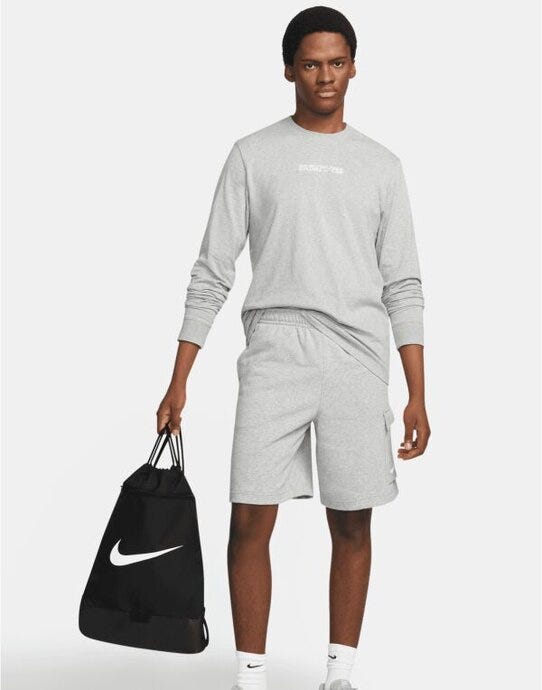 Nike DM3978 Drawstring Gymsac - Black/Black/White