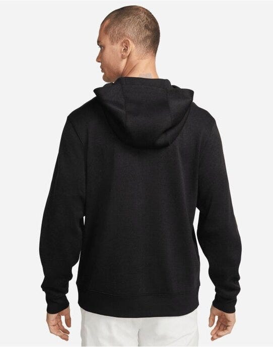 Nike DN1906 Men's Golf Hoodie - Black/ Black/ Black/ Brushed Silver