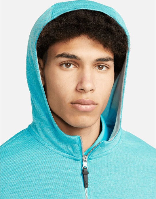 Nike DN1906 Men's Golf Hoodie - Ocean Vliss/ Baltic Blue/ Brushed Silver