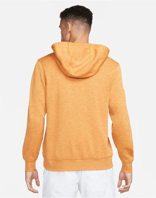 Nike DN1906 Men's Golf Hoodie - Monarch/ Laser Orange/ Brushed Silver