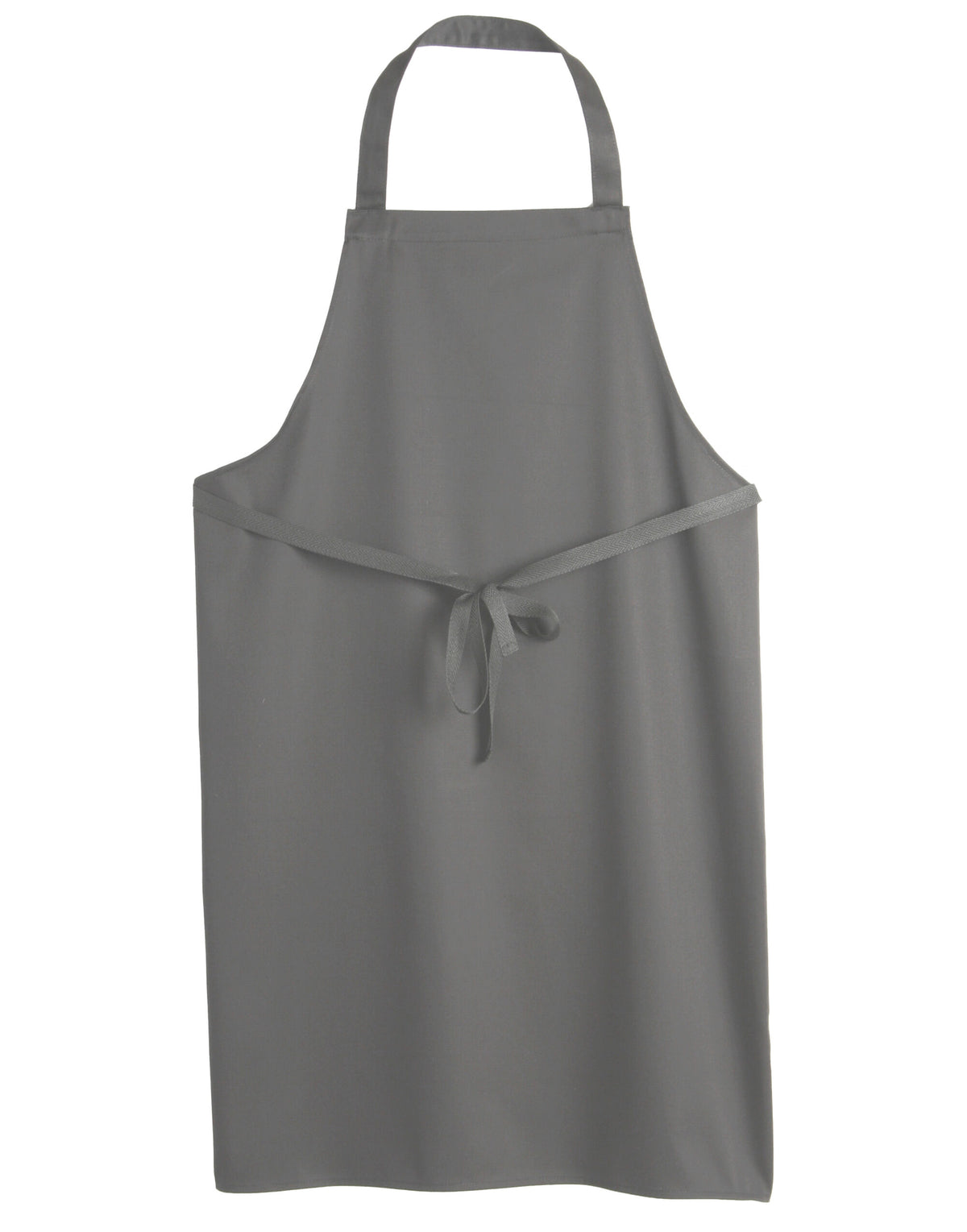 Dennys DP10CNQ Low Cost Bib Apron Without Pocket - Griffin Grey