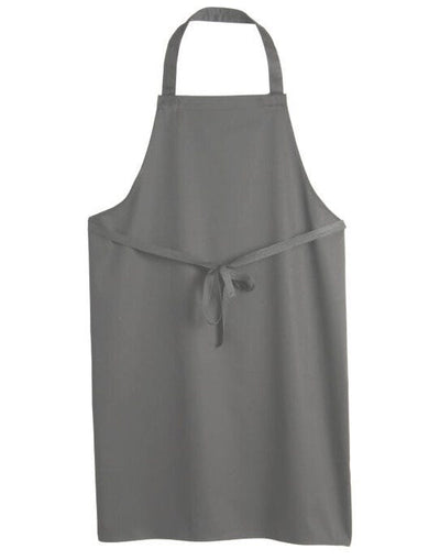 Dennys DP10CNQ Low Cost Bib Apron Without Pocket - Griffin Grey