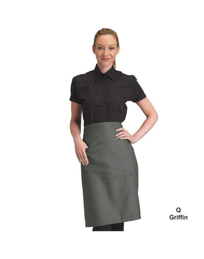Dennys DP110 Recycled Waist Apron W Pocket - Griffin Grey
