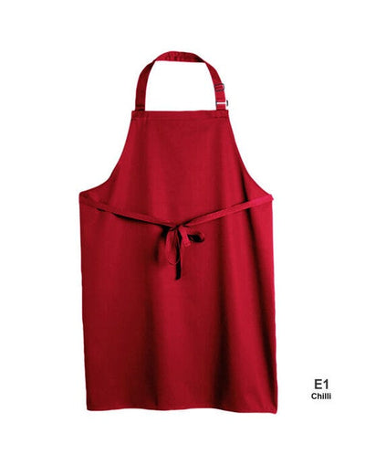 Dennys DP200 Multi-Coloured Bib Apron - Chilli