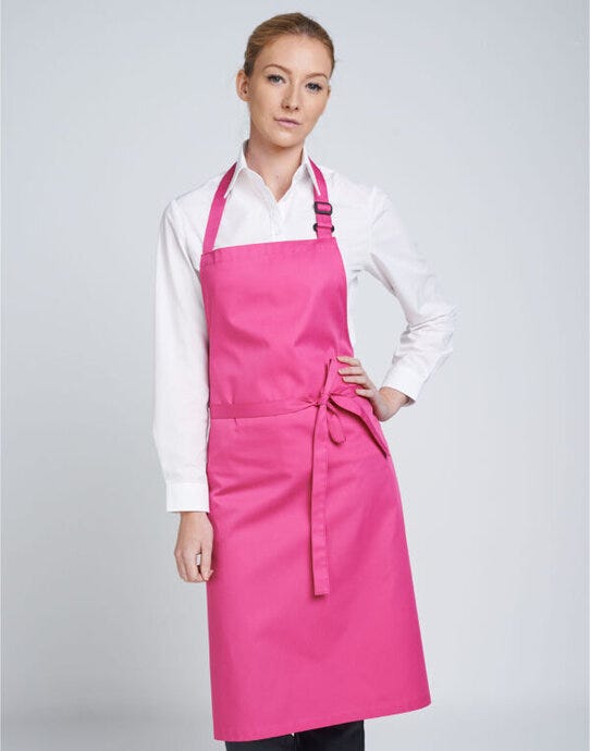 Dennys DP200 Multi-Coloured Bib Apron - Berry