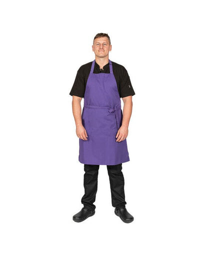 Dennys DP200 Multi-Coloured Bib Apron - Purple