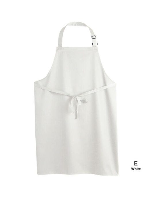 Dennys DP200 Multi-Coloured Bib Apron - White