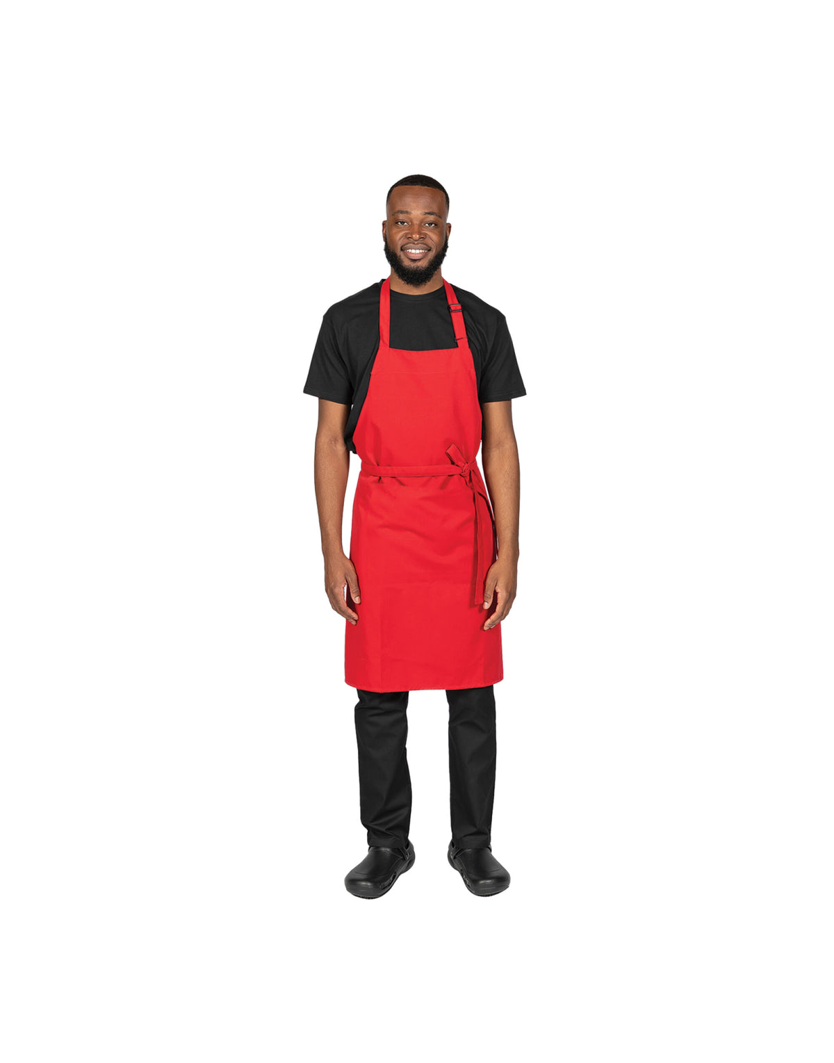 Dennys DP200 Multi-Coloured Bib Apron - Red