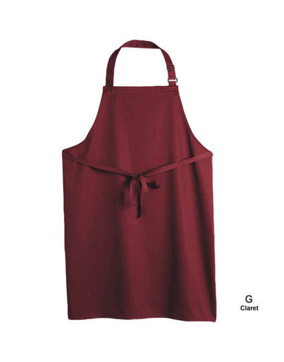 Dennys DP200 Multi-Coloured Bib Apron - Claret