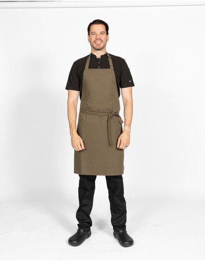 Dennys DP200 Multi-Coloured Bib Apron - Olive