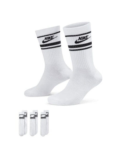 Nike DX5089 Everyday Crew Socks Stripes (3 PR) - White/Black