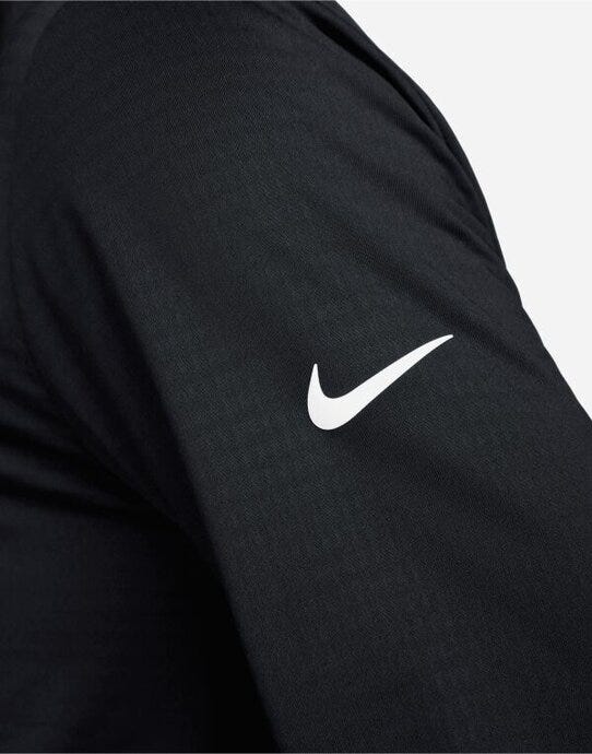Nike FD5837 Dri-FIT 1/2 Zip Golf Top - Black/White