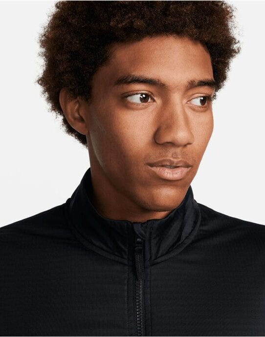 Nike FD5837 Dri-FIT 1/2 Zip Golf Top - Black/White
