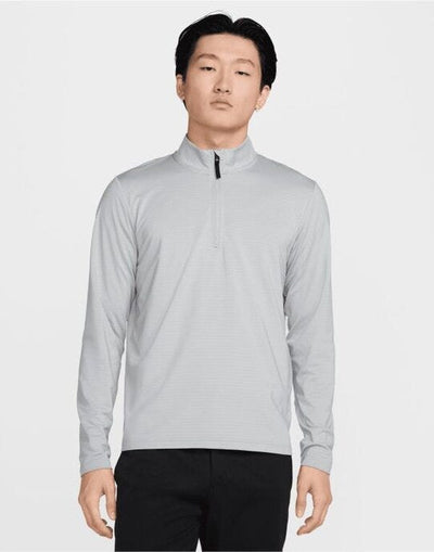 Nike FD5837 Dri-FIT 1/2 Zip Golf Top - Wolf Grey/Black