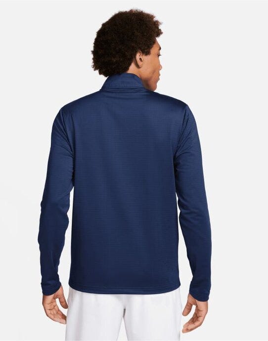 Nike FD5837 Dri-FIT 1/2 Zip Golf Top - Midnight Navy/White