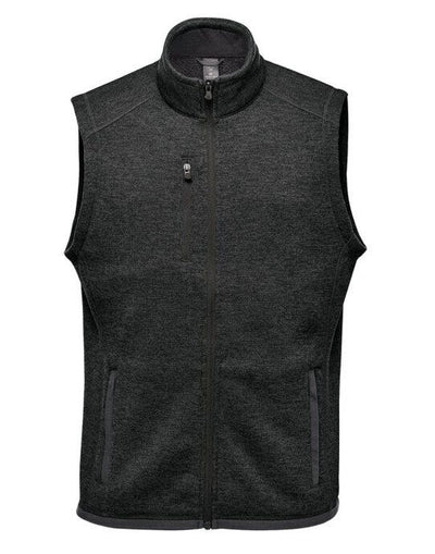 Stormtech FHV-1 Mens Avalanche FZ Fleece Vest - Black Heather