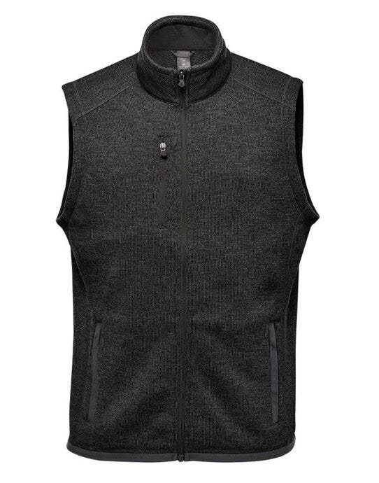 Stormtech FHV-1 Mens Avalanche FZ Fleece Vest - Black Heather