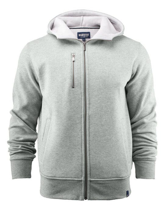 James Harvest HAR2111033 Parkwick Full Zip Hood - Grey Melange