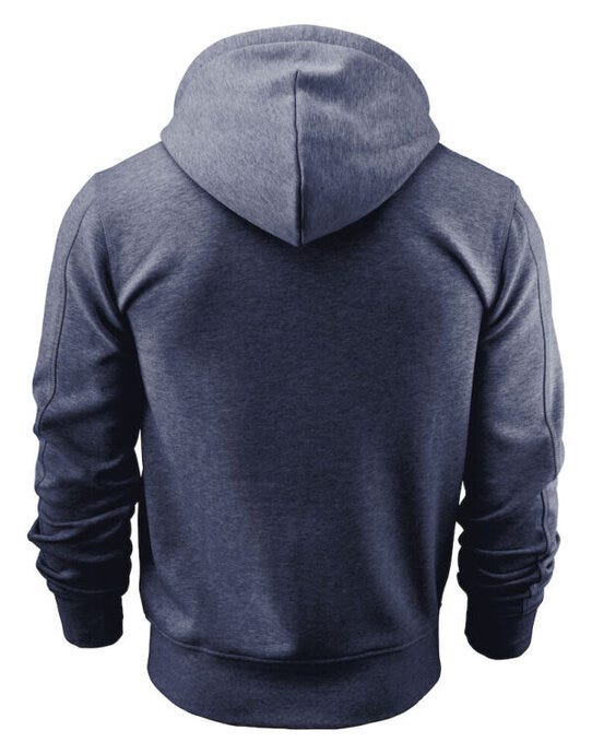 James Harvest HAR2111033 Parkwick Full Zip Hood - Dark Blue Melange