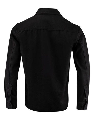 James Harvest HAR2111040 Highwoods Unisex Overshirt - Black
