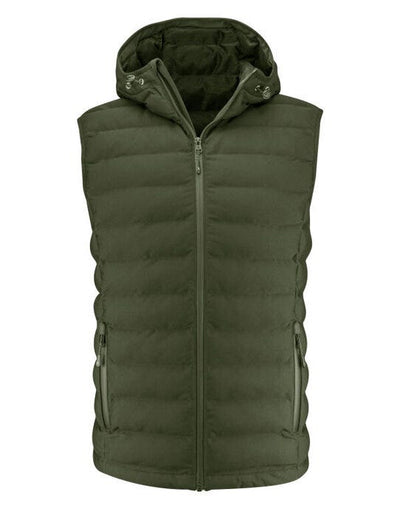 James Harvest HAR2111043 Woodlake Heights Vest - Moss Green