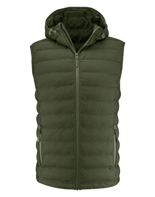 James Harvest HAR2111043 Woodlake Heights Vest - Moss Green