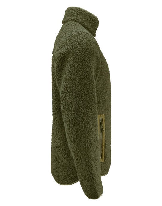 James Harvest HAR2111500 Kingsley Sherpa Fleece - Moss Green
