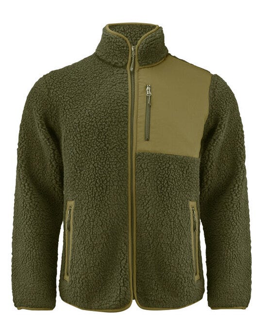 James Harvest HAR2111500 Kingsley Sherpa Fleece - Moss Green