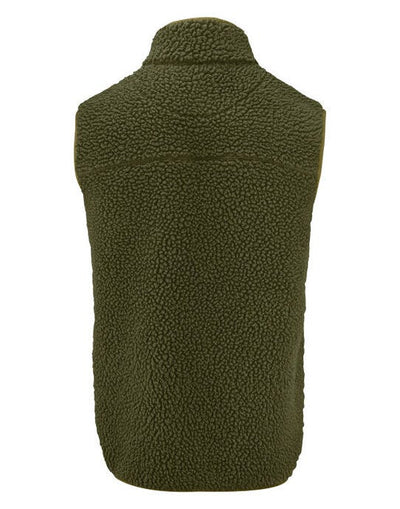 James Harvest HAR2111501 Kingsley Fleece Vest - Moss Green