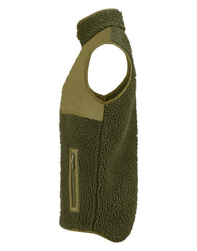 James Harvest HAR2111501 Kingsley Fleece Vest - Moss Green