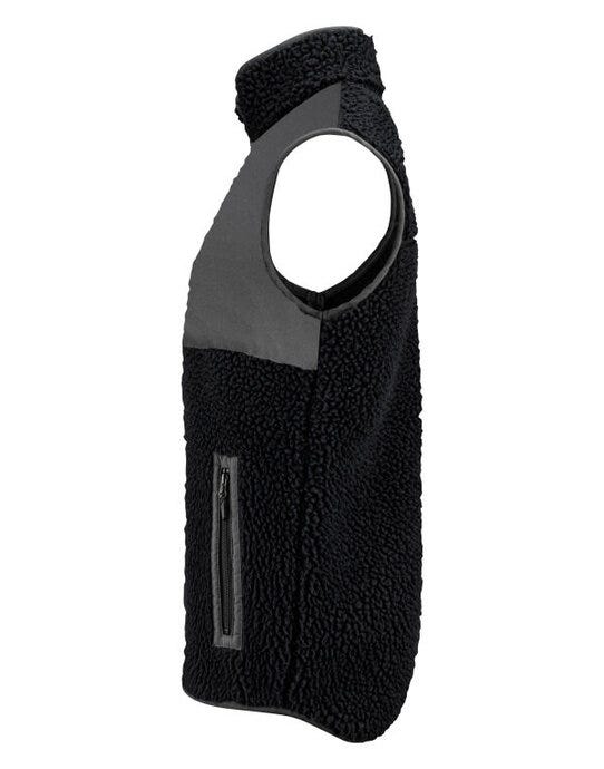 James Harvest HAR2111501 Kingsley Fleece Vest - Black