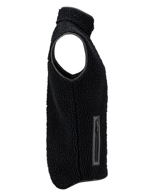 James Harvest HAR2111501 Kingsley Fleece Vest - Black