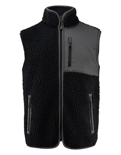 James Harvest HAR2111501 Kingsley Fleece Vest - Black