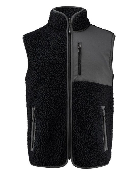 James Harvest HAR2111501 Kingsley Fleece Vest - Black