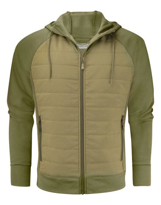James Harvest HAR2112032 Keyport Hooded Sweat - Moss Green