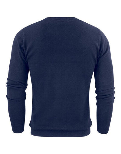 James Harvest HAR2112507 Ashland V-Neck Knit Sweat - Navy