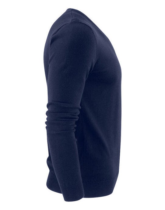 James Harvest HAR2112507 Ashland V-Neck Knit Sweat - Navy