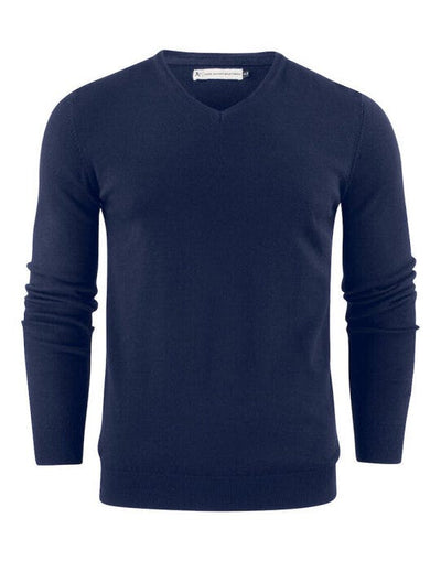 James Harvest HAR2112507 Ashland V-Neck Knit Sweat - Navy