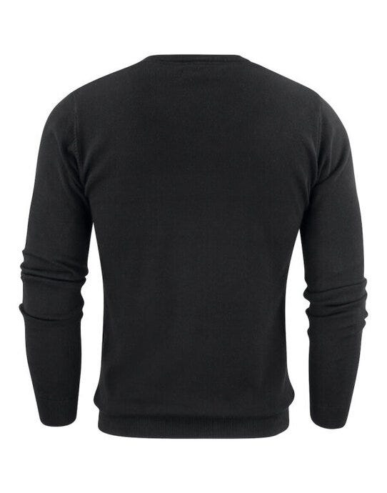 James Harvest HAR2112507 Ashland V-Neck Knit Sweat - Black
