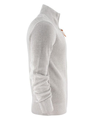 James Harvest HAR2112511 Brockway Knitted Cardigan - Grey Melange
