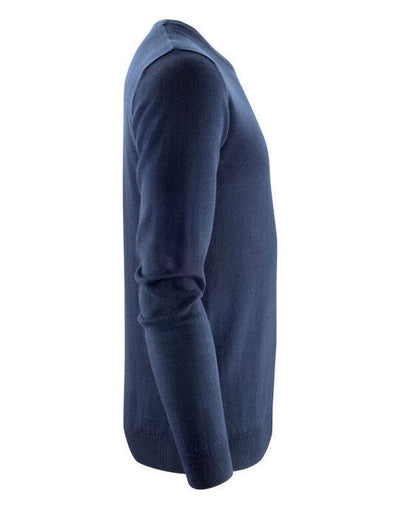 James Harvest HAR2112512 Ashland U-Neck Knit Sweat - Navy