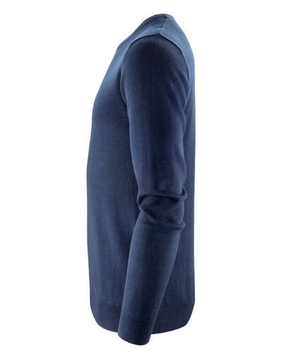 James Harvest HAR2112512 Ashland U-Neck Knit Sweat - Navy